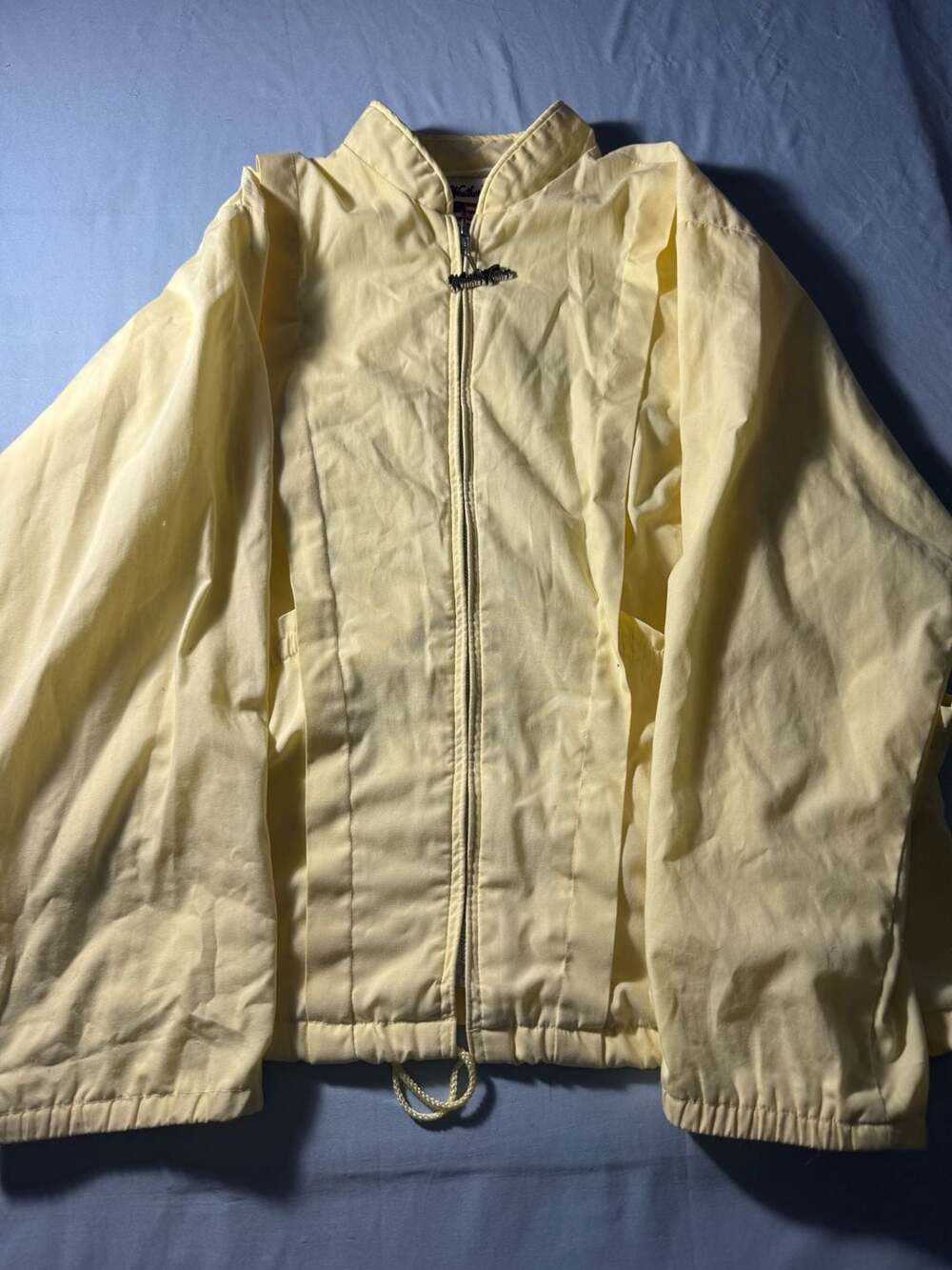 Weather Tamer Jacket Size 18 Yellow Vintage K9373